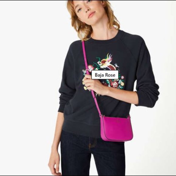 Kate Spade Baja Rose Schuyler Small Crossbody & Wallet BUNDLE - Picture 3 of 15